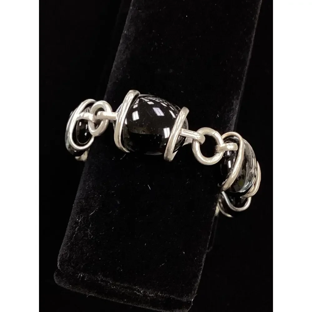 Onyx Sterling Silver Bracelet